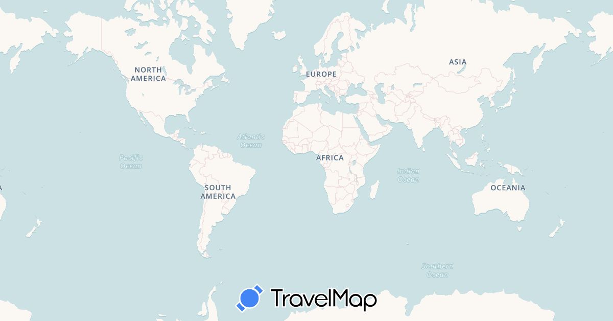 TravelMap itinerary: driving, bus, plane, train, hiking, boat, motorbike in Albania, Armenia, Australia, Bosnia and Herzegovina, Belgium, Bulgaria, China, Colombia, Germany, Ecuador, Spain, France, United Kingdom, Georgia, Greece, Guatemala, Hong Kong, Croatia, Hungary, Indonesia, Israel, Iran, Jordan, Japan, Kenya, South Korea, Sri Lanka, Lithuania, Latvia, Morocco, Montenegro, Macedonia, Myanmar (Burma), Malawi, Malaysia, Netherlands, Panama, Philippines, Poland, Romania, Russia, Rwanda, Singapore, Slovenia, El Salvador, Turkey, Tanzania, Uganda, United States (Africa, Asia, Europe, North America, Oceania, South America)